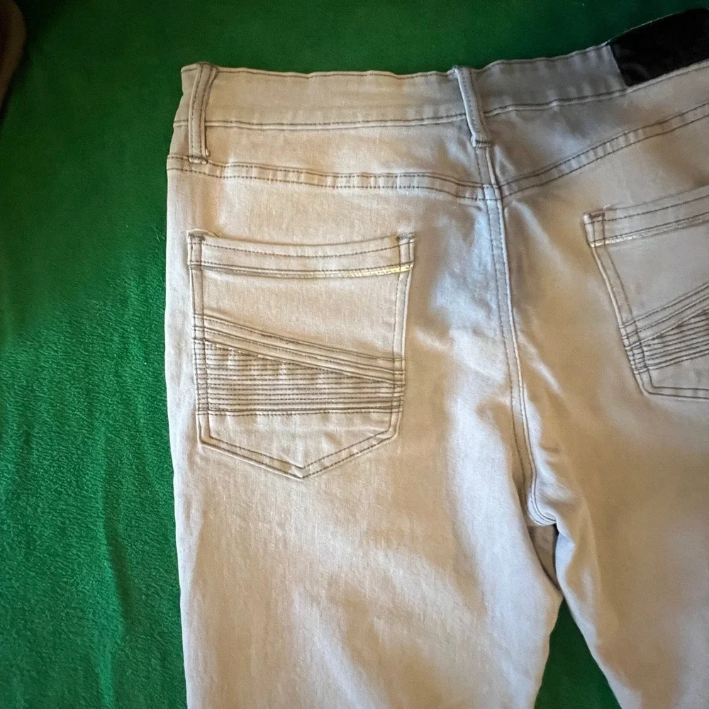 Fried Denim Men's 36x32 Slim Fit Light Tan Chinos‎ Pants Casual Dress